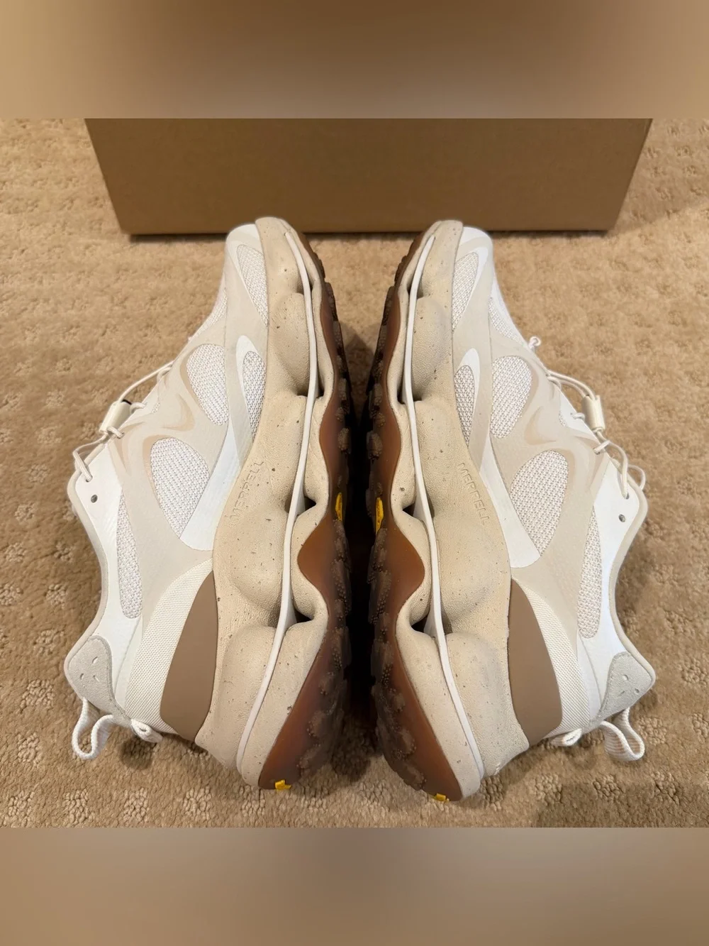 Merrell women’s Speed Arc Matis hiking shoes in cream/beige with original box